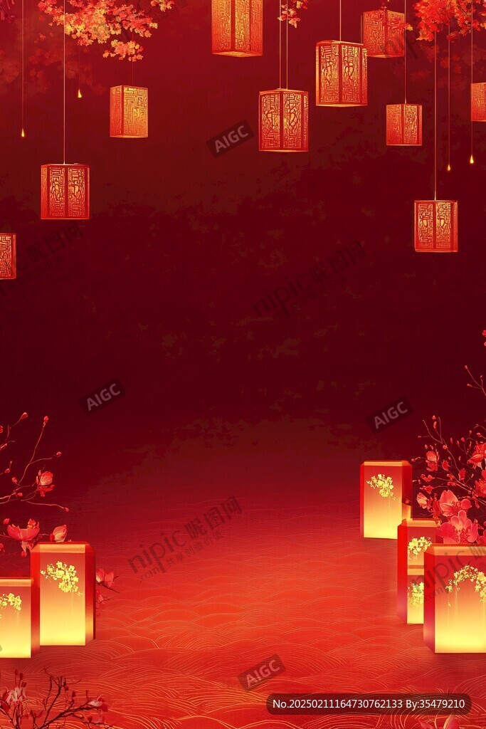 燈籠喜慶背景
