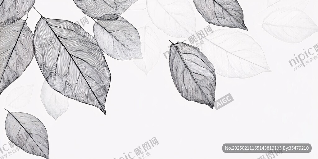 北歐樹(shù)葉背景墻