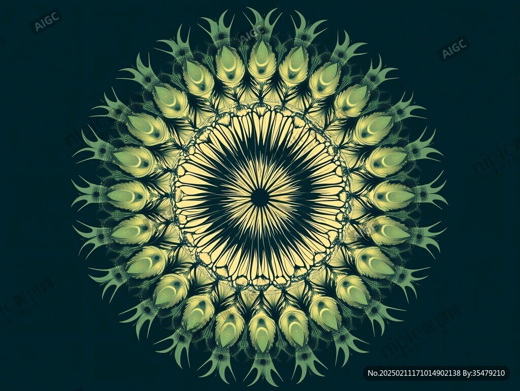 精致的曼陀羅花