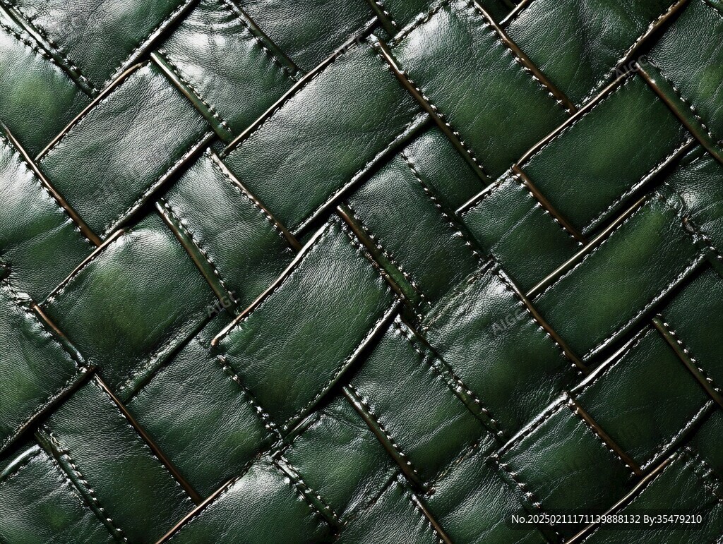 綠色皮革