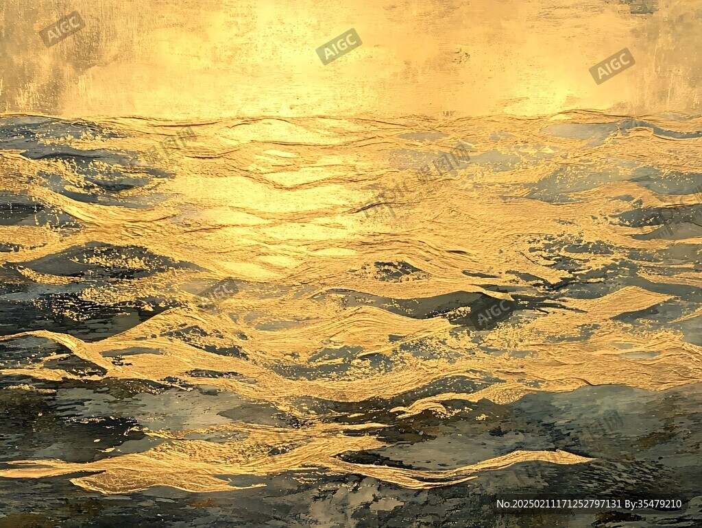 金箔畫輕奢裝飾畫