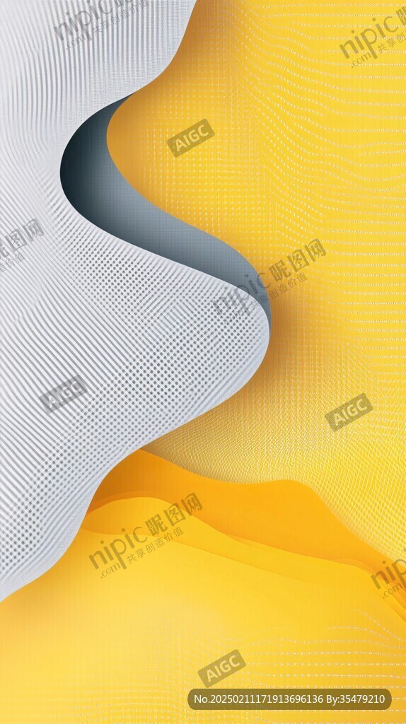 黃色漸變線條紋理創意
