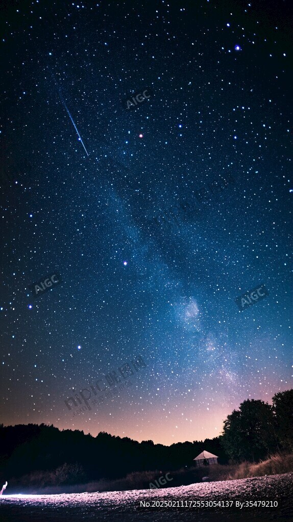 創(chuàng)意夜晚星點流星