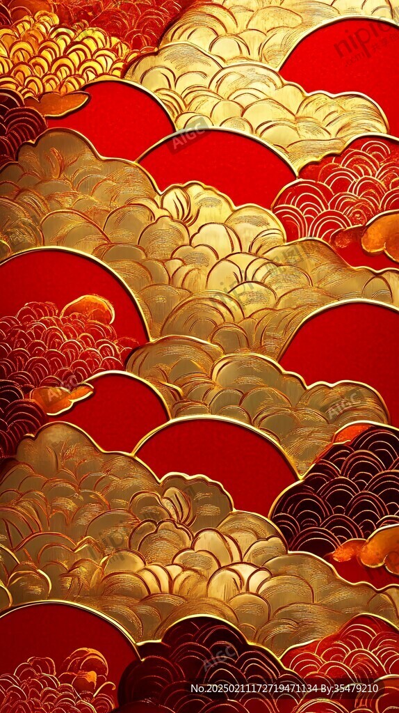 紅金風插畫