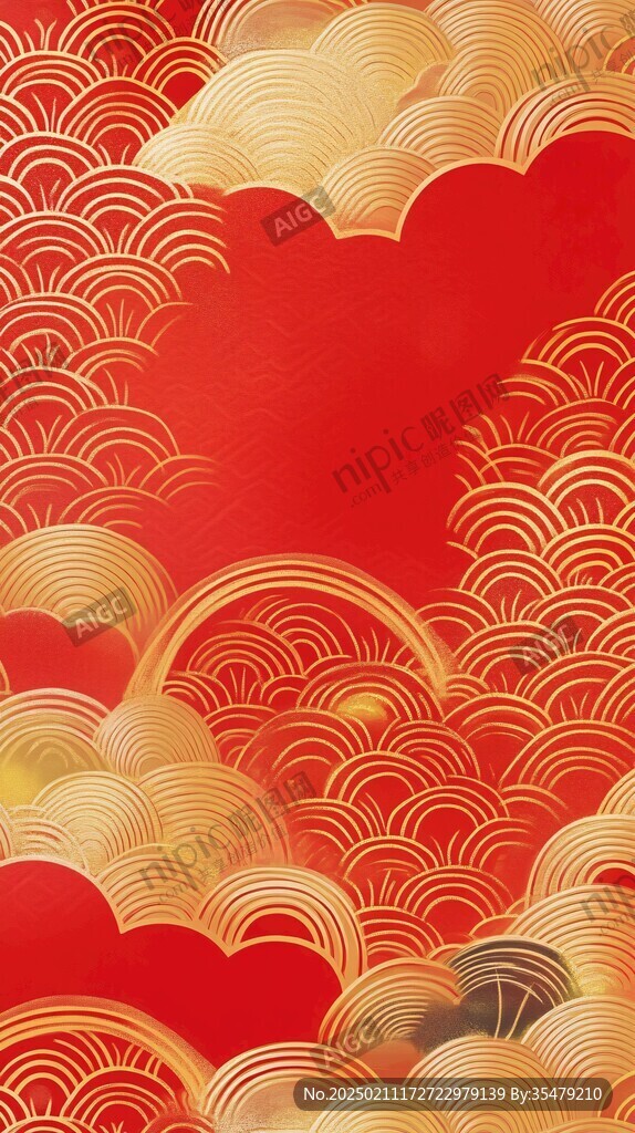 喜慶插畫(huà)背景