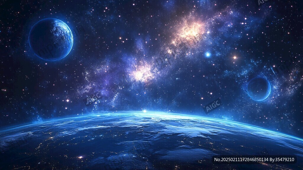 唯美宇宙會議背景