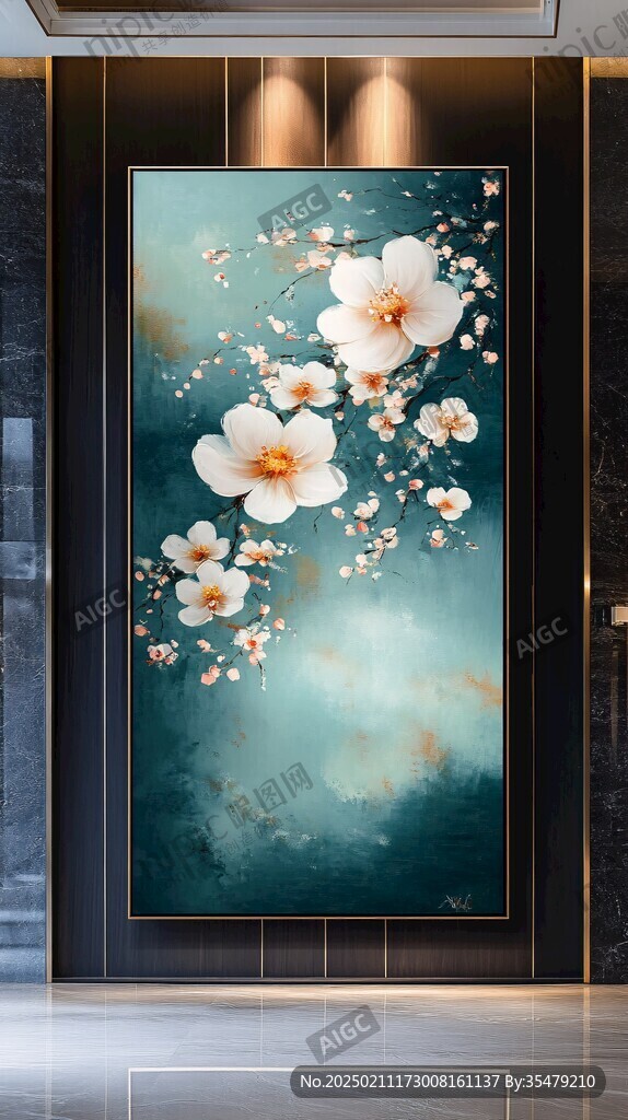 豎版高端壁畫(huà)