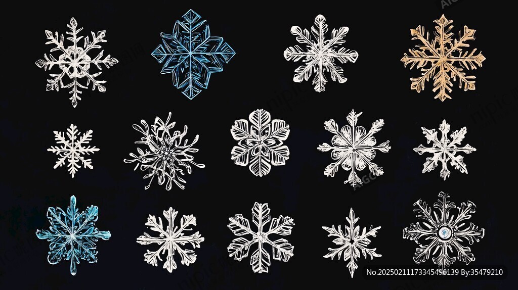 雪花效果圖