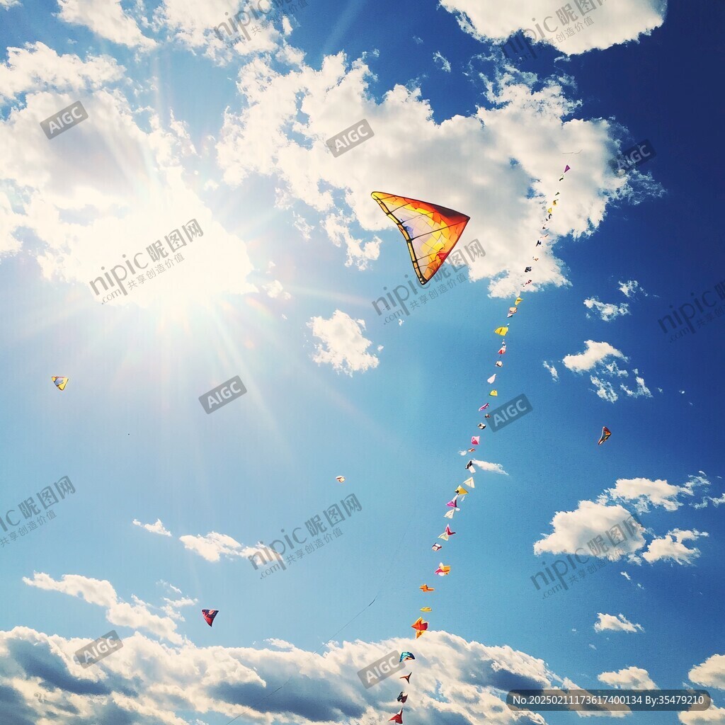 金秋放風(fēng)箏