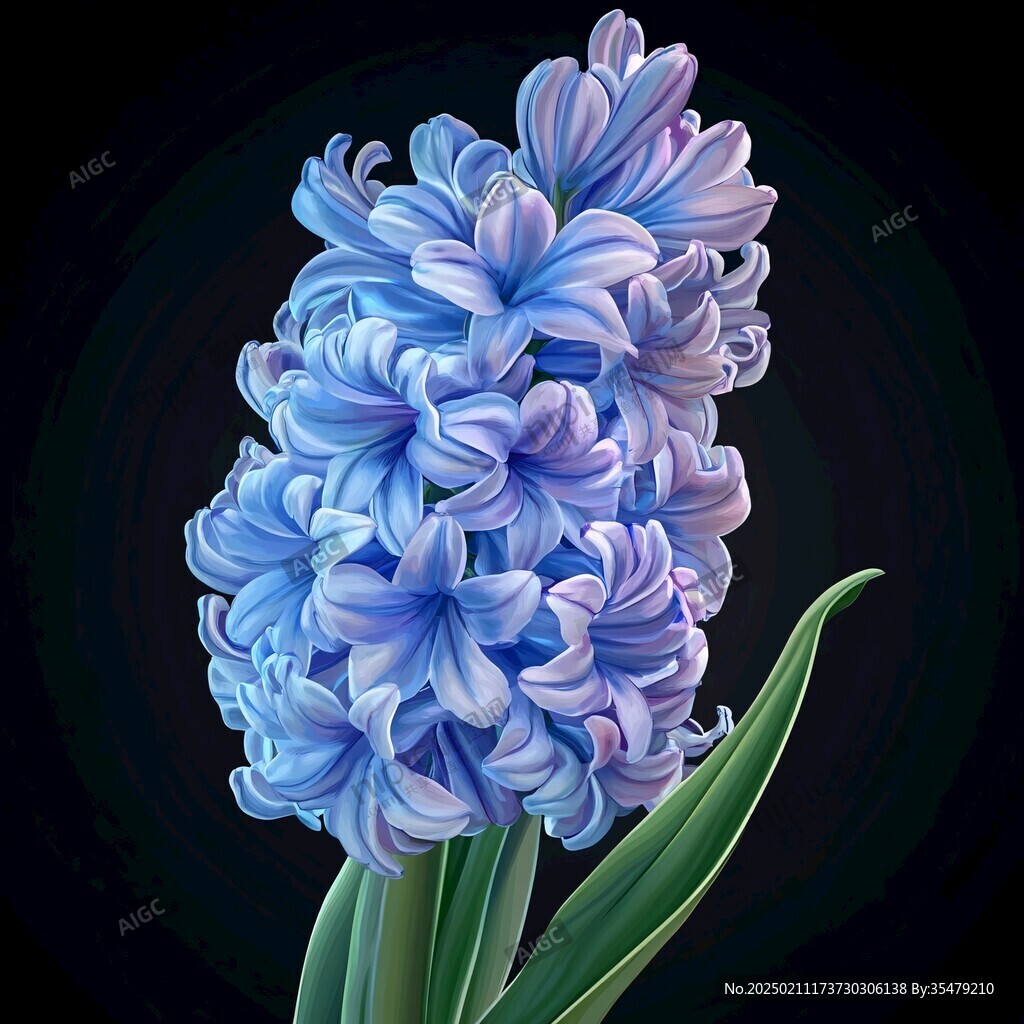 手繪韭菜花