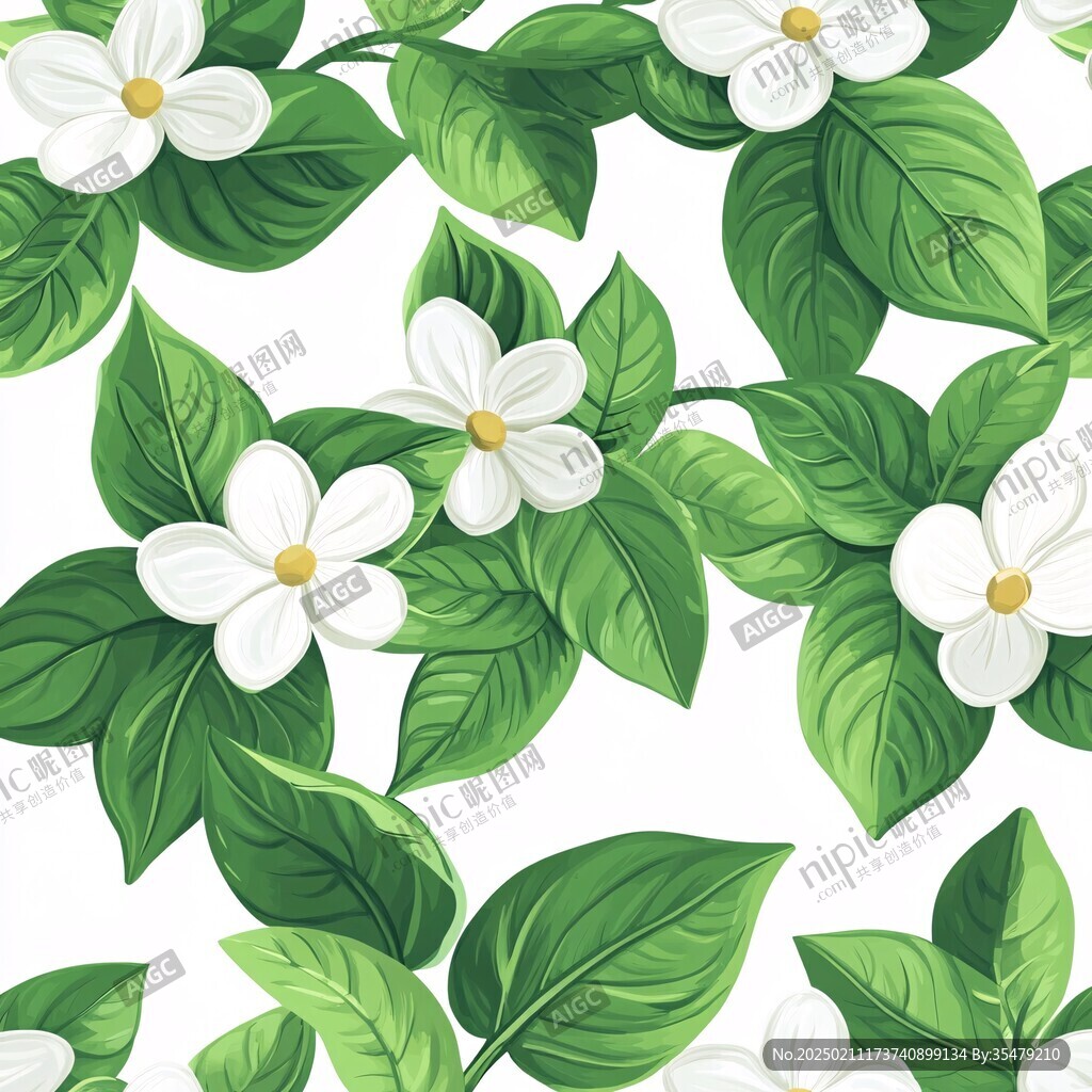 茉莉花底紋