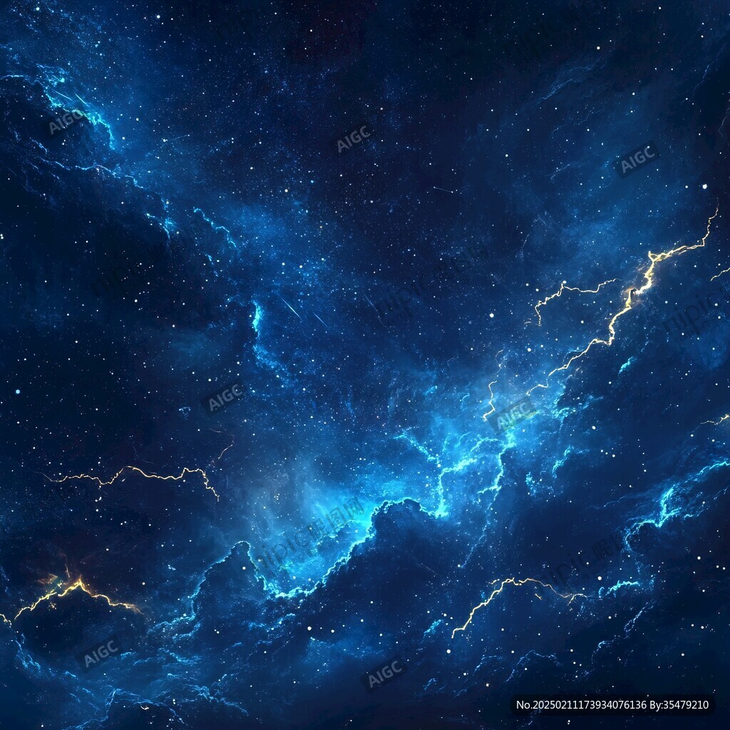 炫酷藍(lán)色宇宙背景