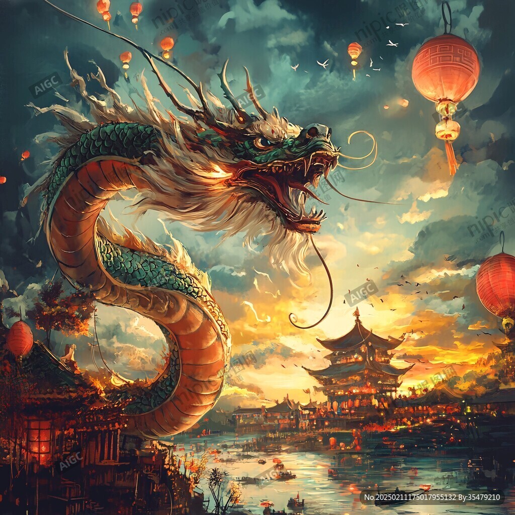 插畫龍年插畫