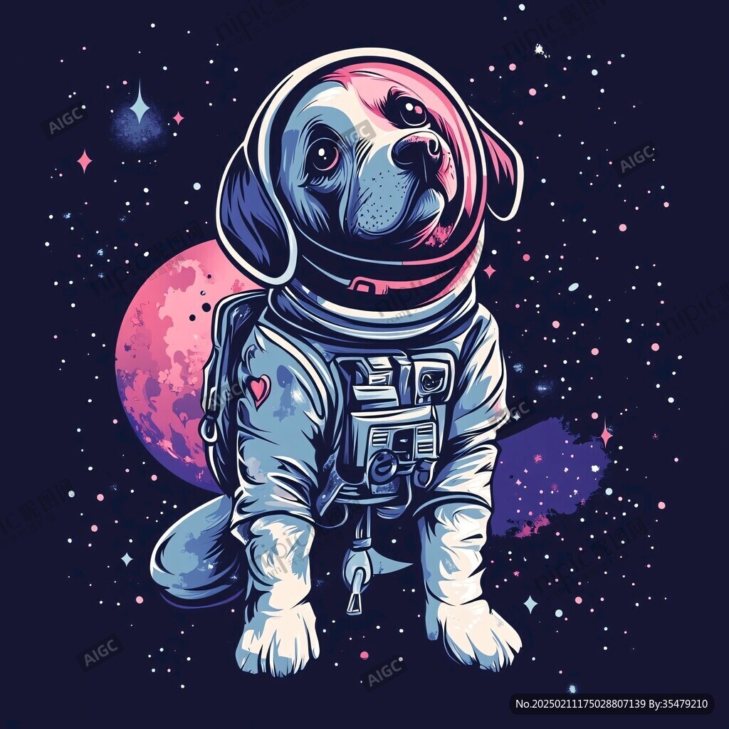 狗狗潮流插畫