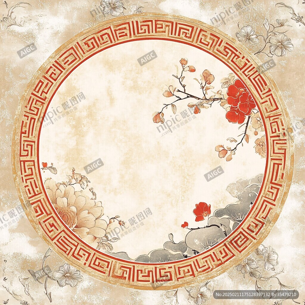 圓形大氣裝飾背景