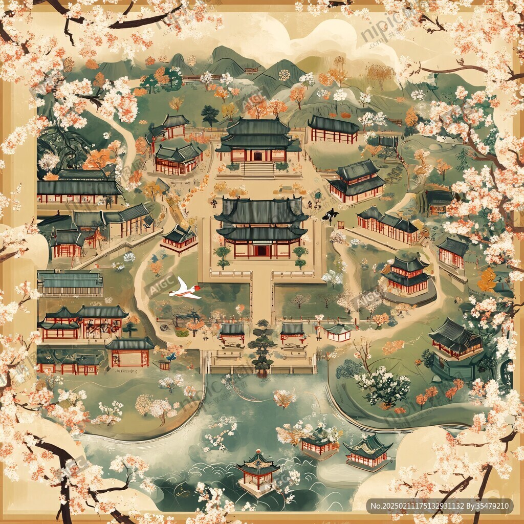 華清宮插畫