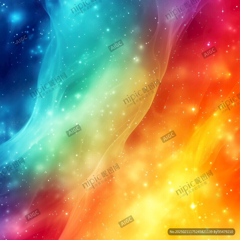 夢幻彩色漸變背景