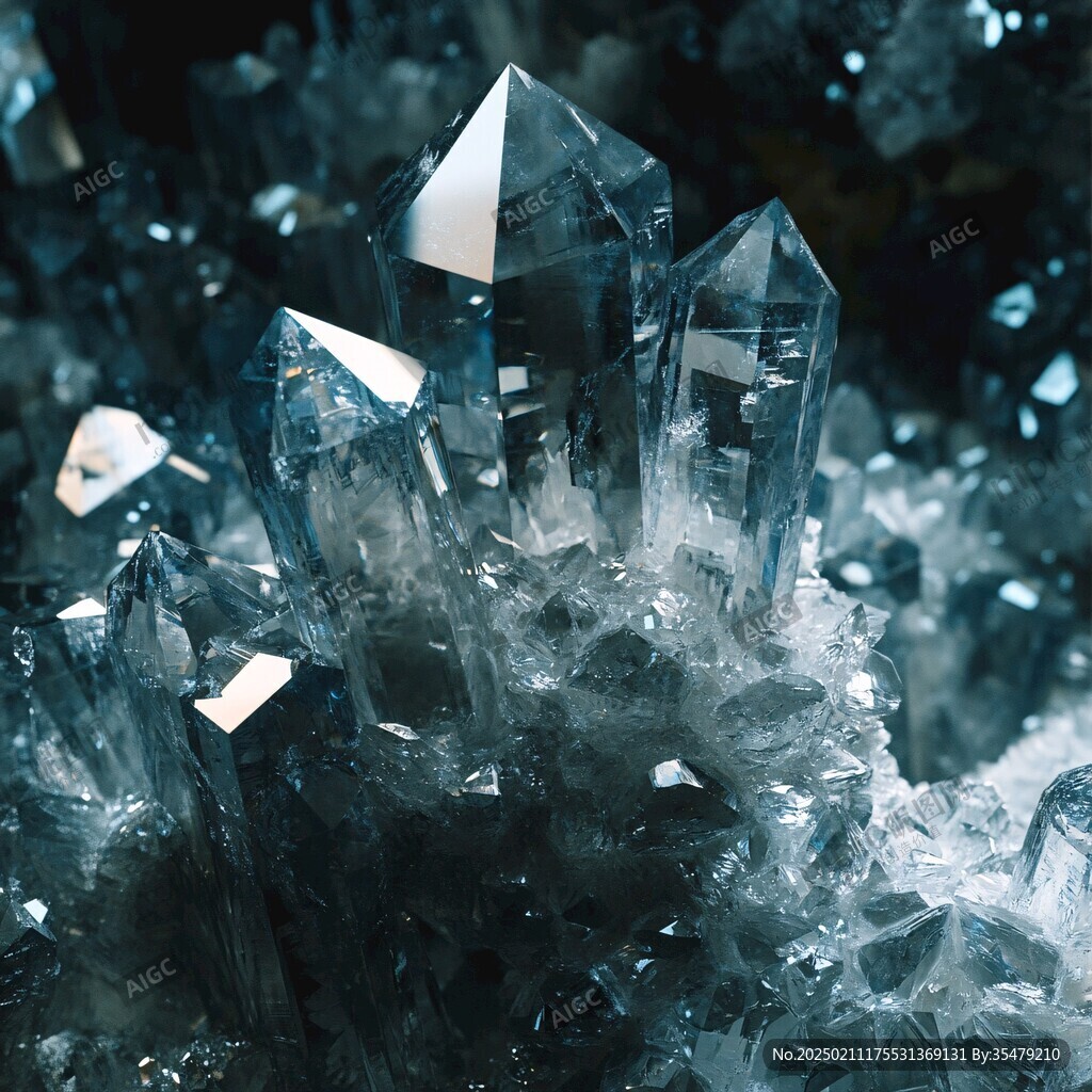 水晶簇水晶柱