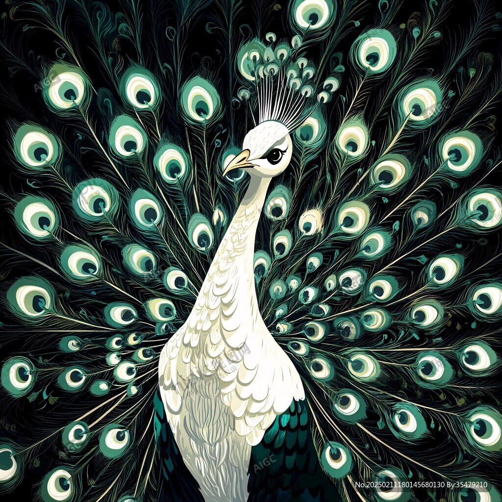 百鳥朝鳳插畫