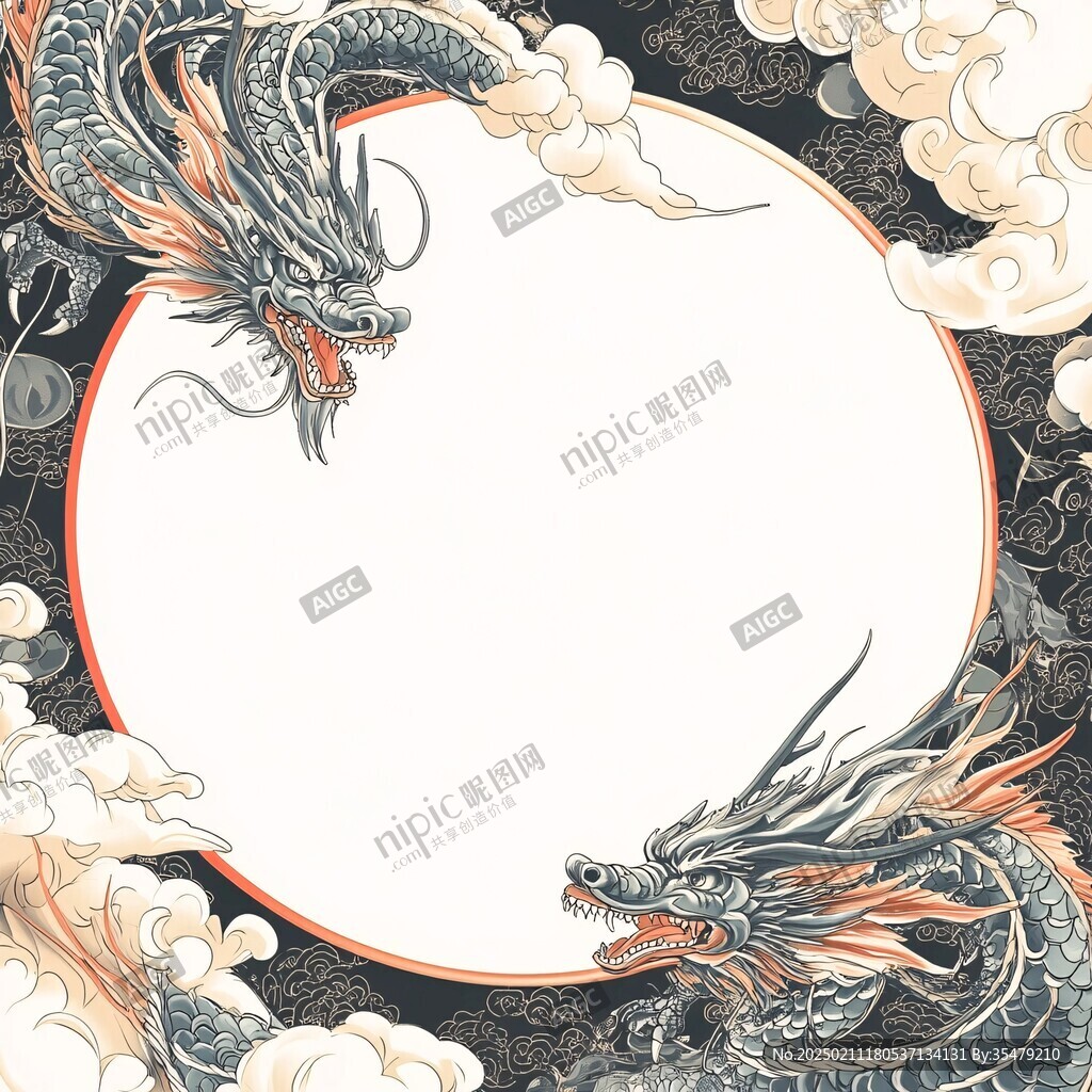 雙龍邊框
