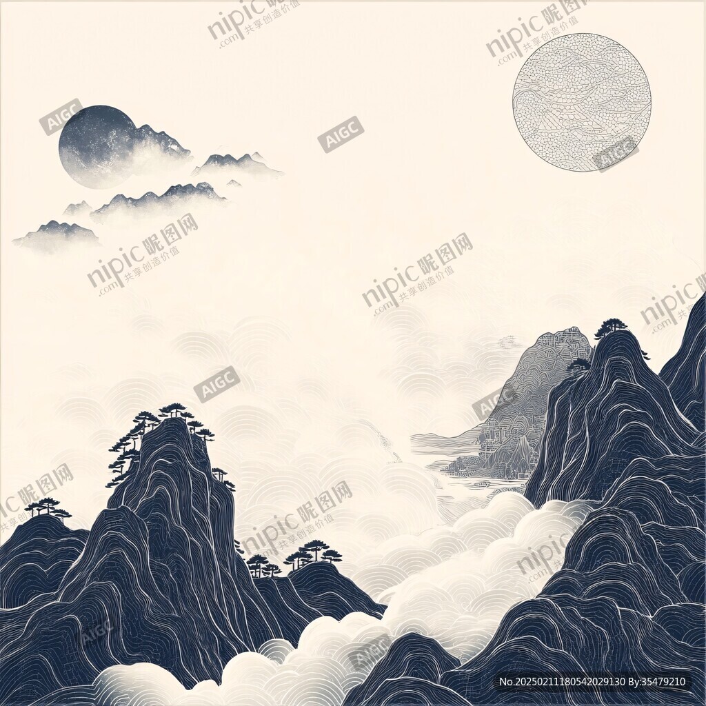 新中式山