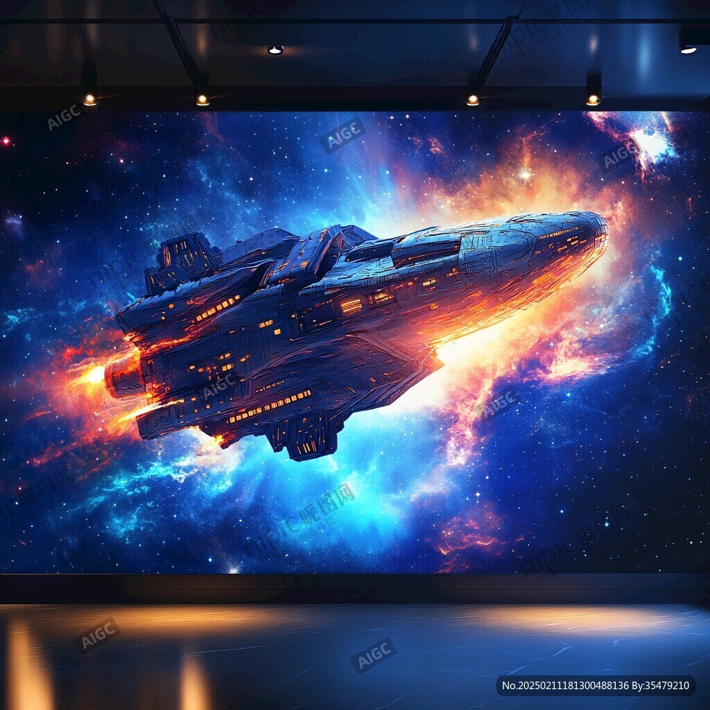 3d宇宙壁畫