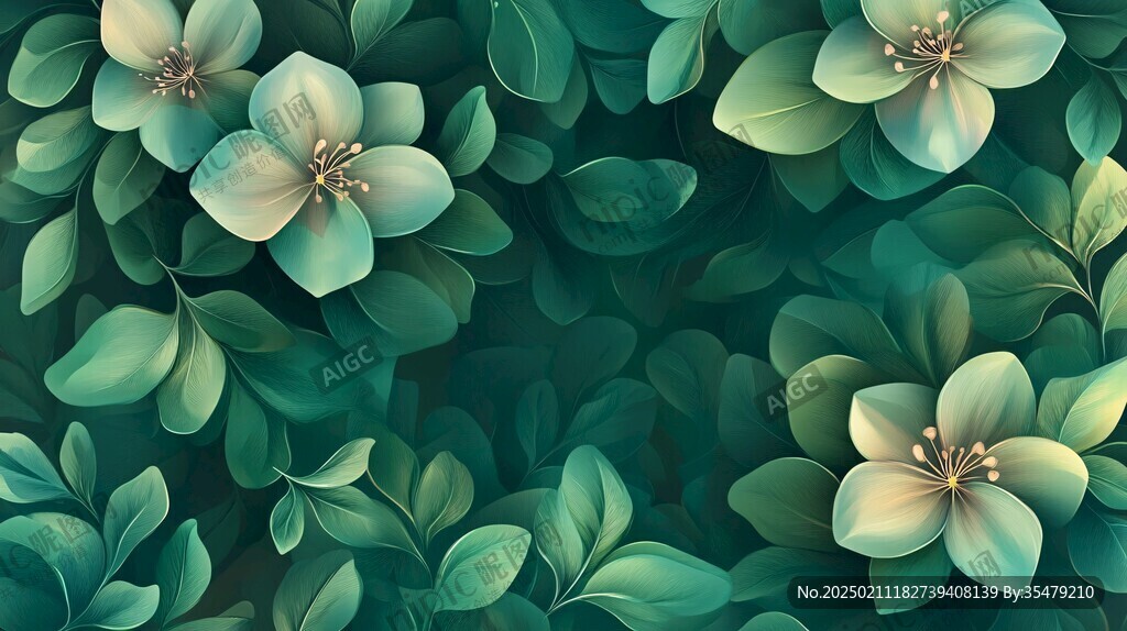 3d立體花壁紙