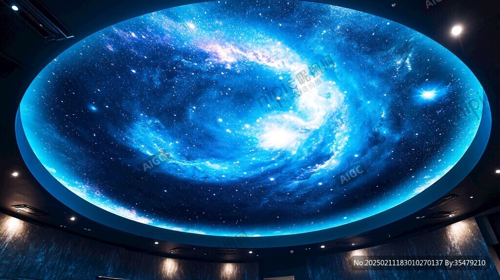 吊頂噴畫宇宙漩渦