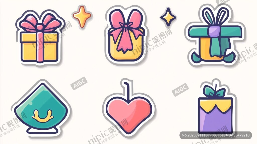 貼紙插畫素材