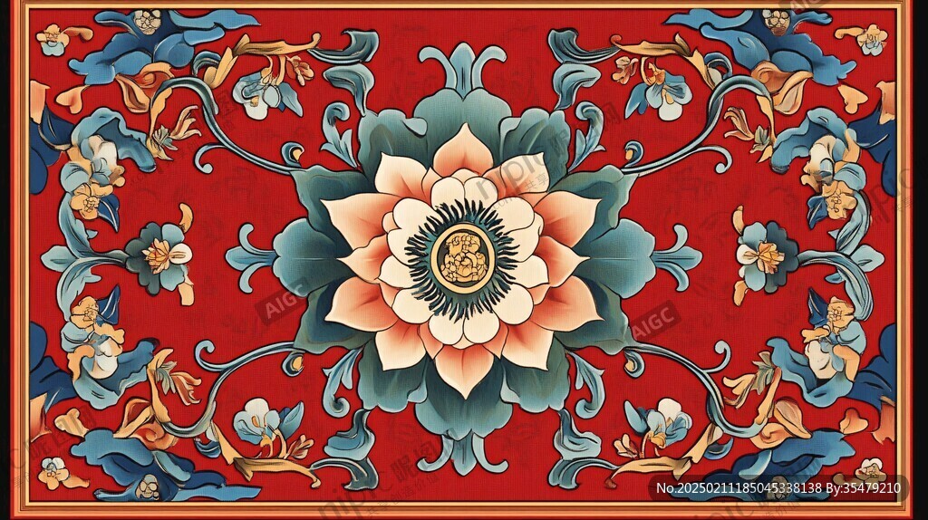 炕圍圖案