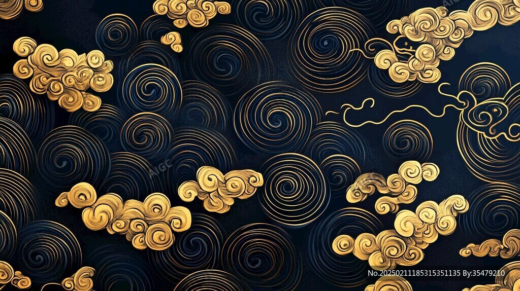 金銀云紋