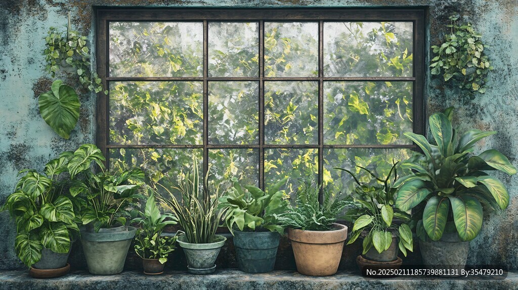 植物窗戶