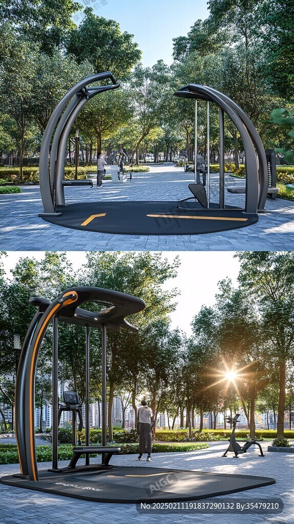 簡約健康步道小品