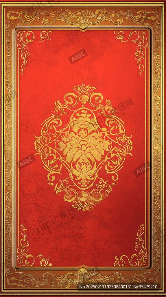 紅金色歐式背景