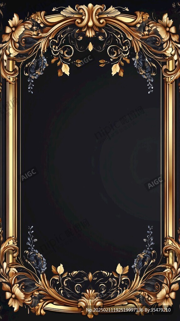 貴族品質黑金高端背景