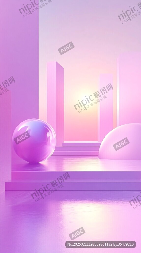 建筑感粉紫色背景