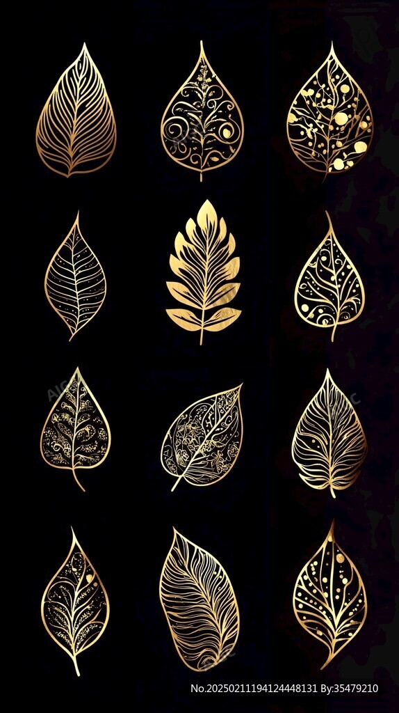 黑金樹葉