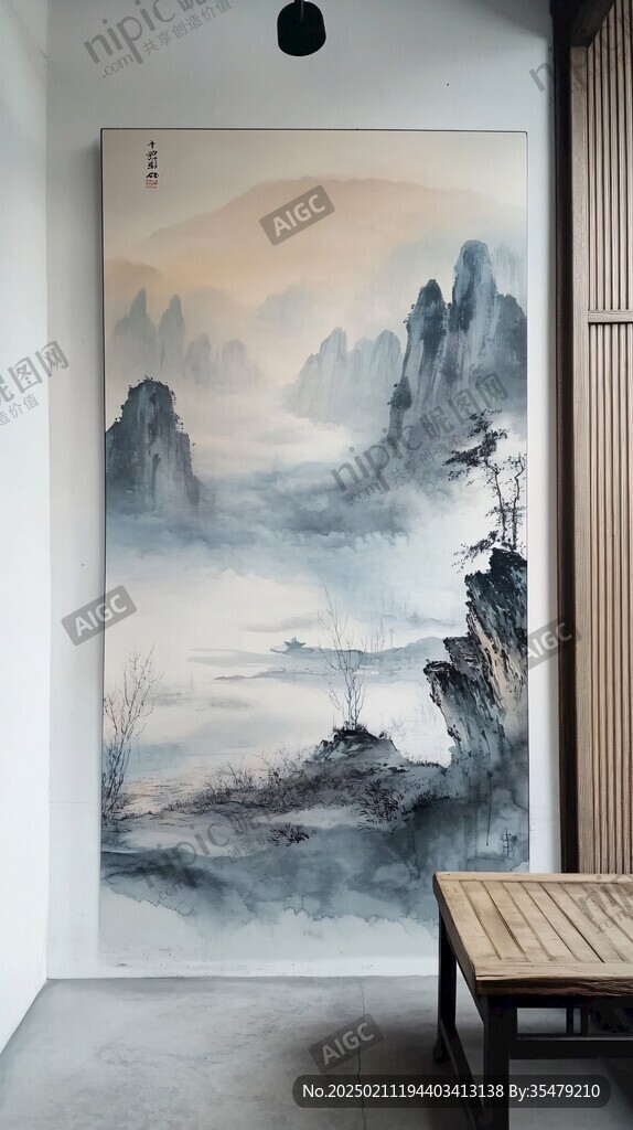 茶室壁畫