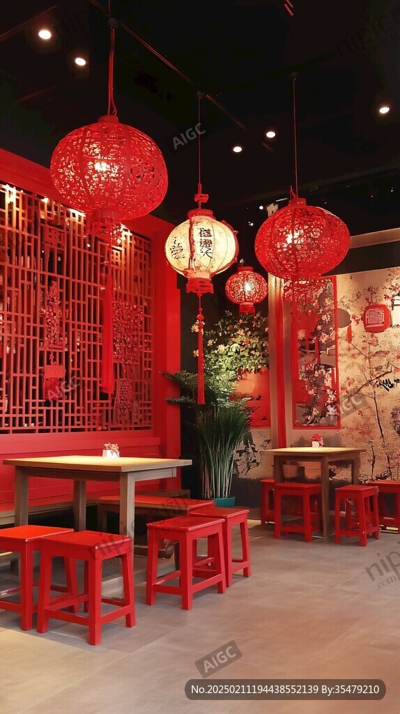 紅色系火鍋店