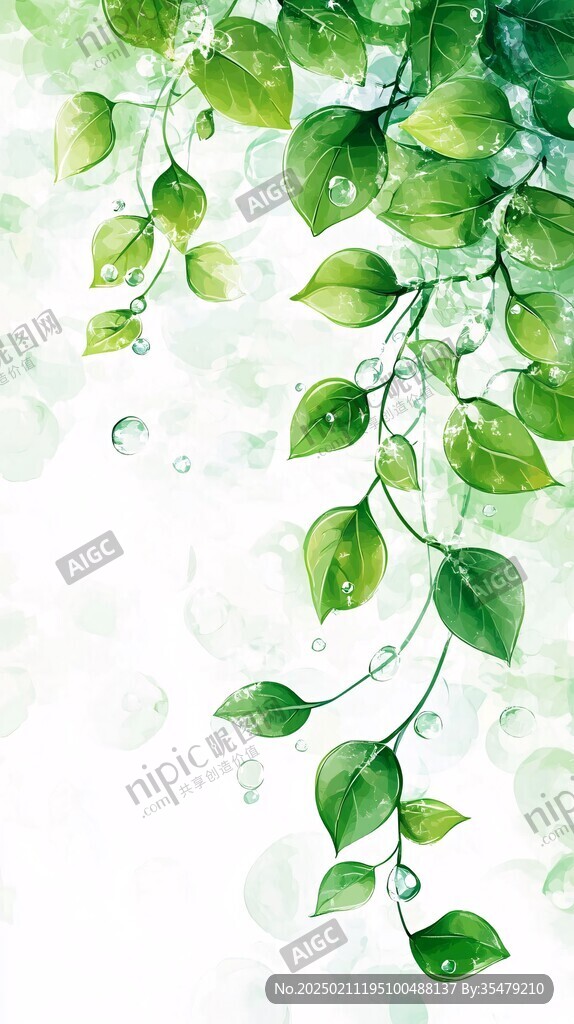 藤蔓綠植樹葉