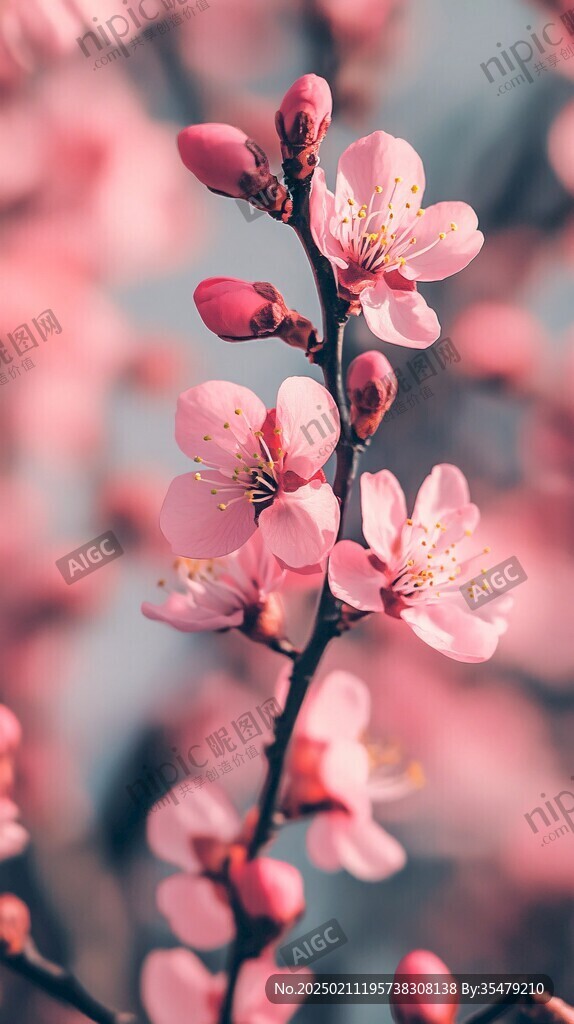 春暖花開鮮花怒放