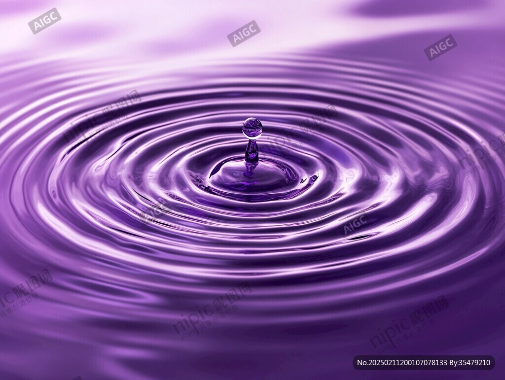 紫水水滴背景