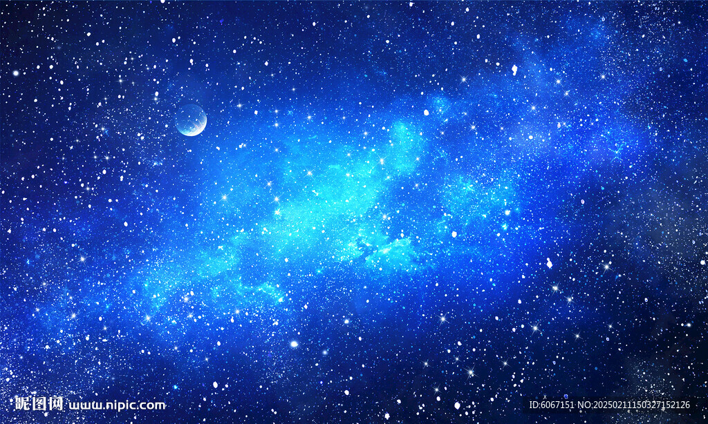 藍色星空背景圖