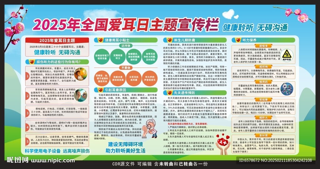 2025全國愛耳日宣傳欄