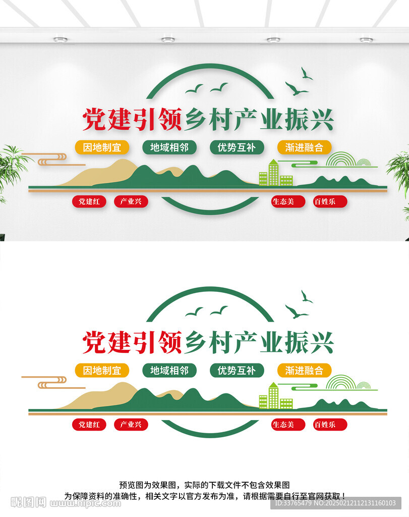 黨建引領(lǐng)鄉(xiāng)村產(chǎn)業(yè)振興文化墻