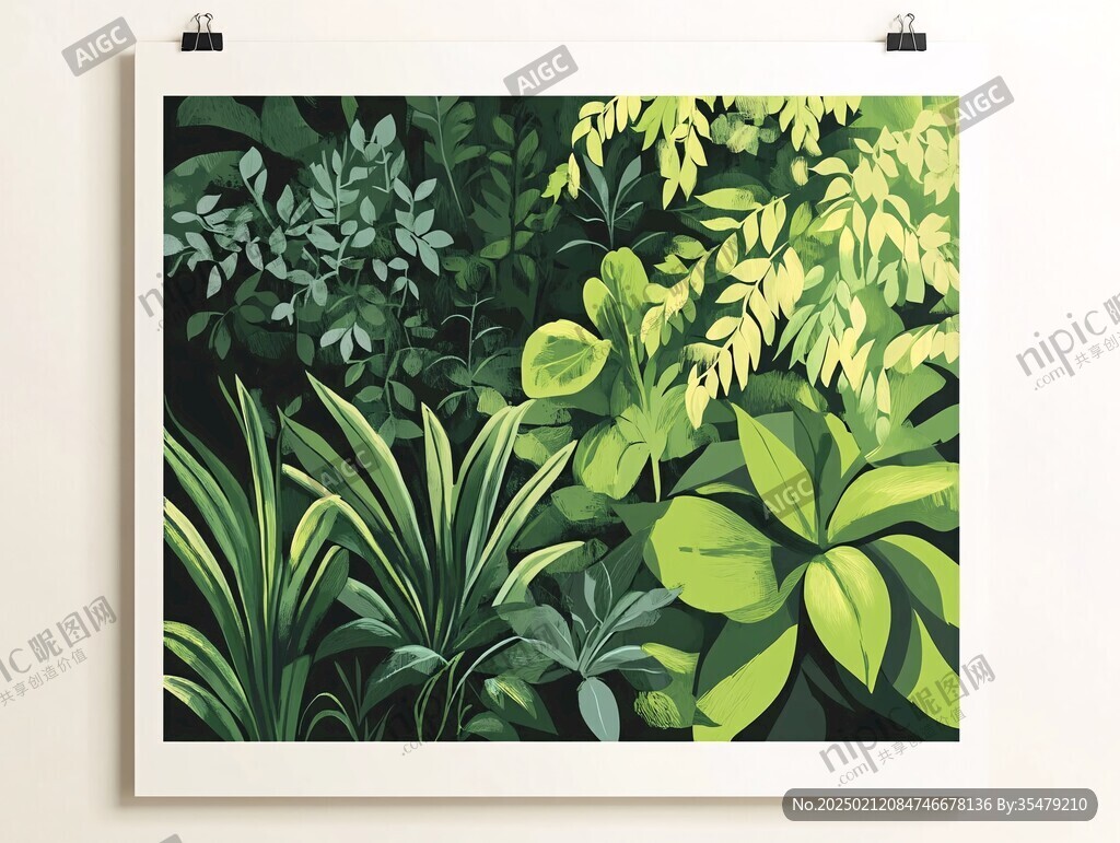 綠植風景畫