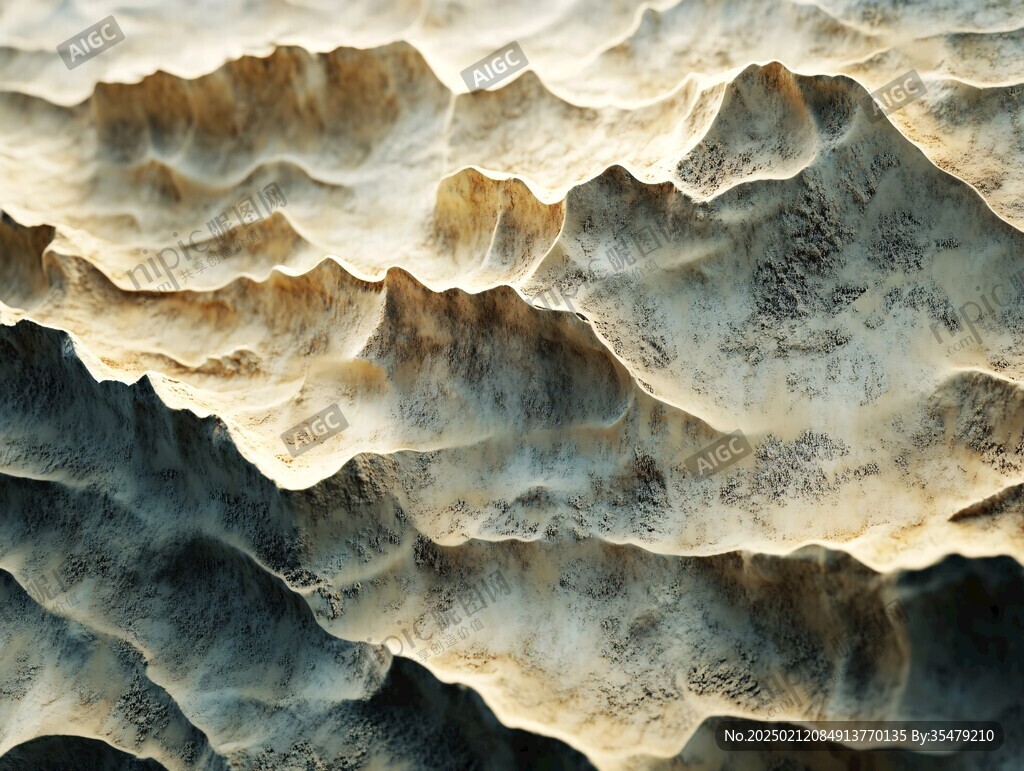 金色山脈3d立體山脈