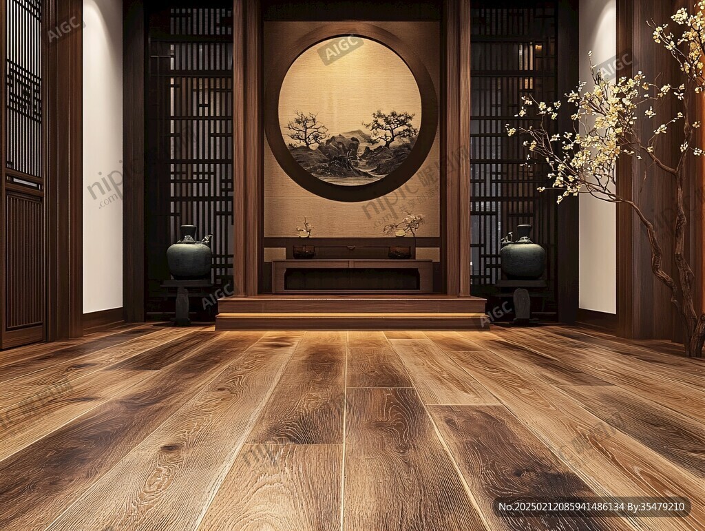 中式茶樓木地板