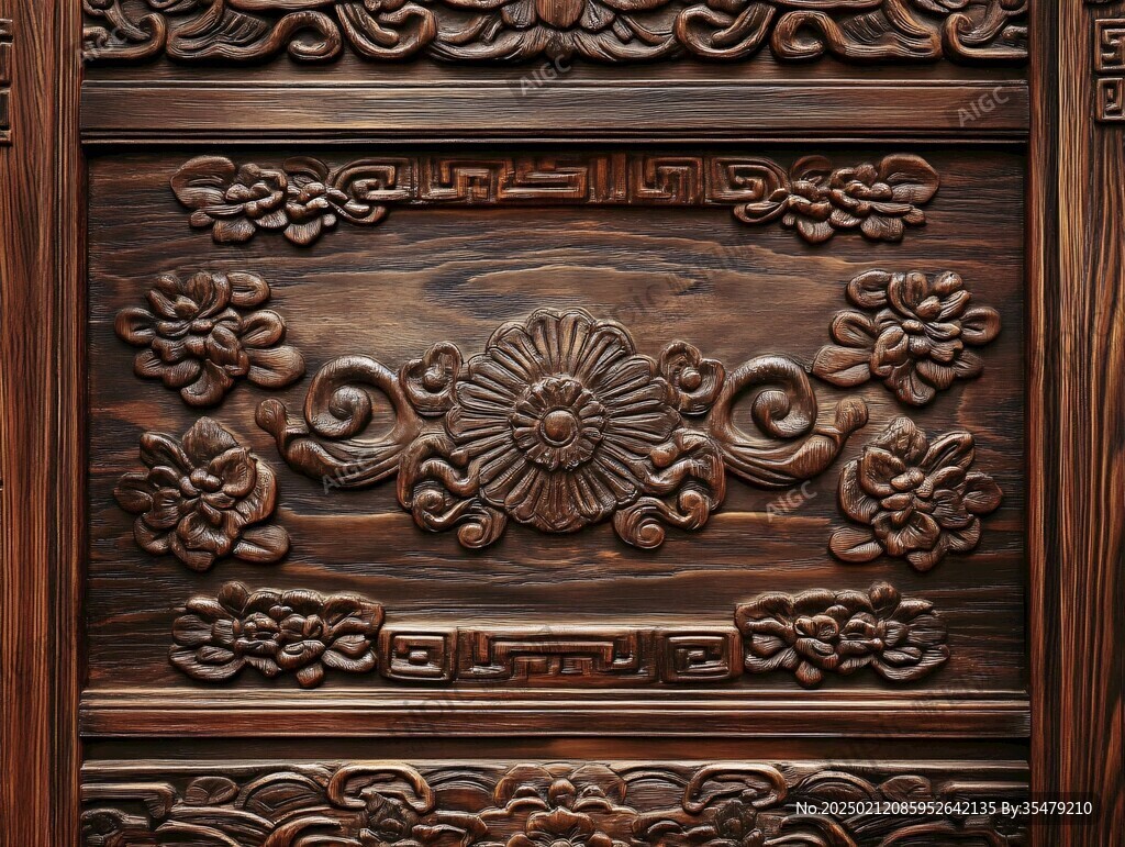 實(shí)木木門(mén)木雕藝術(shù)