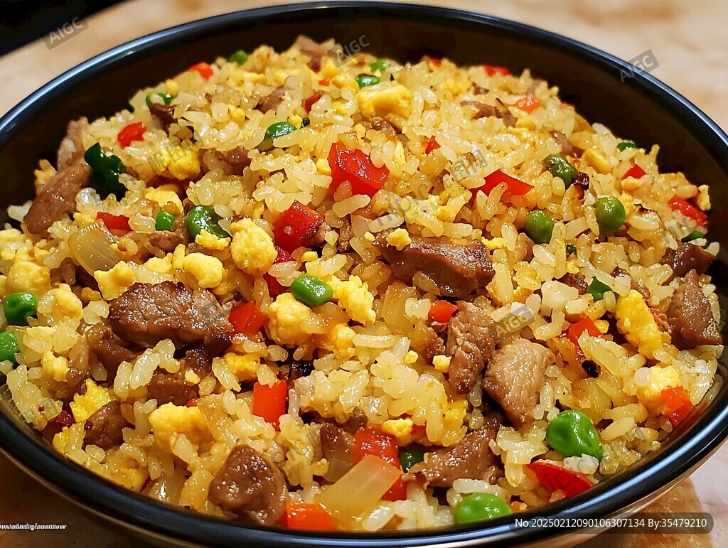 肥牛粒炒飯